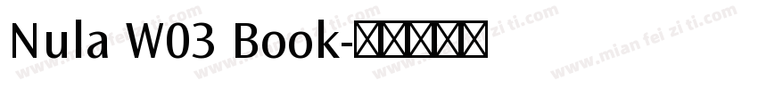 Nula W03 Book字体转换